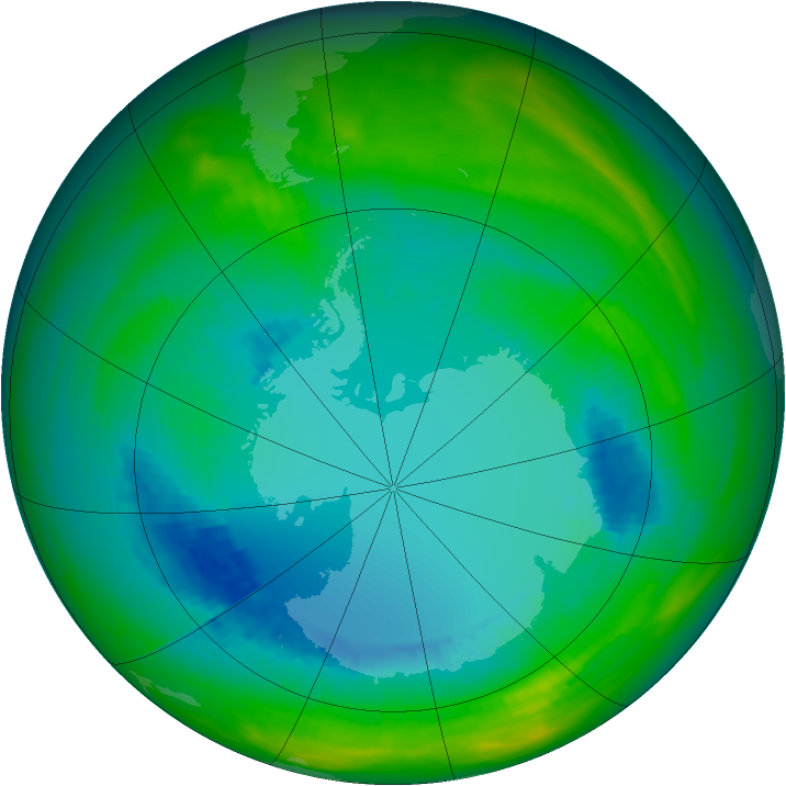 Ozone Map 1984-08-18